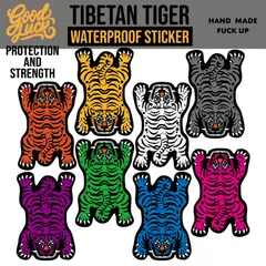 ８枚セット USA GENERAL STORE TIBETAN TIGER STICKER チベタンタイガー チベットタイガー チベッタンタイガー ステッカー :TTS-001SET