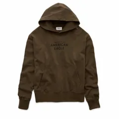 アメリカンイーグル AMERICAN EAGLE メンズ Men's リラックスフィット パーカー フーディ プルオーバー AE Relaxed fit Graphic Hoodie ブラウン