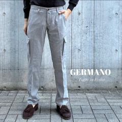 GERMANO BEAMS F別注 サキソニー 1プリーツワイドスラックス 44 - メルカリ