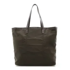 PRADA プラダ ロゴジャガード トートバッグ ショルダーバッグ セミショルダー ナイロン レザー CAFFE ダークカーキ ゴールド金具 BR4634