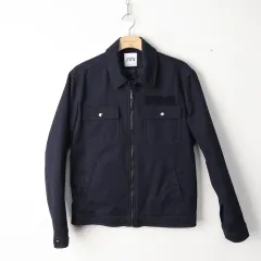 100/ザラ コットン ジップアップ ジャケット