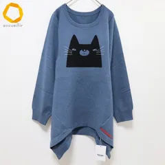パーソンズ PERSON'S ニット チュニック トップス ロゴ 猫 [w979688n]のサムネイル