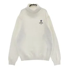 サイズ：LL CALLAWAY キャロウェイ  タートルネック長袖ニットセーター  ホワイト系 [240101564548] ゴルフウェア メンズ ストスト