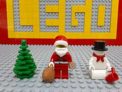 ☆クリスマス☆ レゴ　ミニフィグ　サンタクロース　サンタ　雪だるま　クリスマスツリー　( LEGO 人形 冬