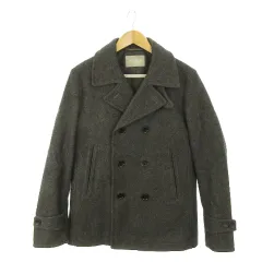 ユナイテッドアローズ A DAY IN THE LIFE UNITED ARROWS Pコート ピーコート ダブル ウール メルトン 通勤 ビジネス M ダークグレー /AH3のサムネイル