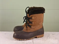 カナダ製 SOREL ビンテージ スノーブーツ 茶 レディース 6 23cm Z630