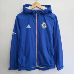 S アディダス チェルシー FC ブルー ウィンドブレーカー