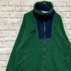 コロンビア　フリースジャケットグリーンXL ロゴ刺繍アウトドア1111