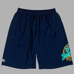 新品 バスパン ネイビー バスケ パンツ ハーフパンツ ドライ ポリエステル 練習着 ショートパンツ ミニバス キッズ ジュニア メンズ レディース バスケットボール 紺 110 120 130 140 150 SS S M L LL neon
