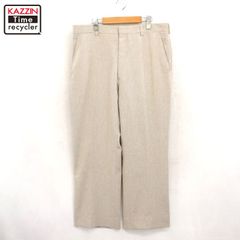 70s vintage シアーズ ブーツカット スラックスパンツ W32 柄もの