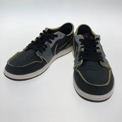 【中古品】NIKE ナイキ DV0982-006/AIR JORDAN 1 RETRO LOW OG EX BLACK/FIRE RED-DK SMOKE GREY 【160-250303-NS-3-iwa】