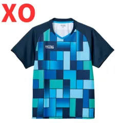 【新品・半額】卓球 ゲームシャツ ユニフォーム パズルゲーム シャツ 2XL XO 3L ヴィクタス VICTAS ブルー 青 612302 ユニホーム