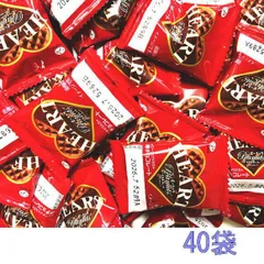 不二家 ミニハートチョコレート（ピーナッツ）1枚×40個（小袋チョコ）のサムネイル