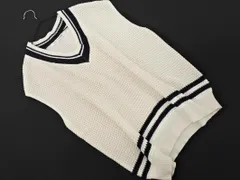 Ray Cassin レイカズン Vネック ニット ベスト sizeF/オフホワイト ◇■ レディース