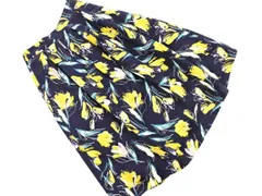 FREE'S MART フリーズマート 花柄 Aライン 台形 スカート sizeF/紺ｘ黄 ◇■ レディース