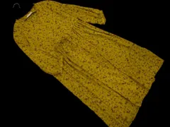 ehka sopo SM2 エヘカソポ サマンサモスモス 小花柄 ドロスト シャツ ワンピース sizeF/マスタード ◇■ レディース