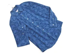 KATHARINE HAMNETT キャサリンハムネット 刺繍 シャツ sizeS/紺 ◇■ メンズ