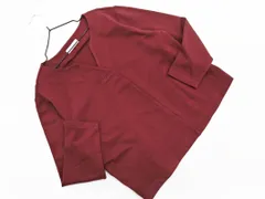 green label relaxing グリーンレーベルリラクシング ユナイテッドアローズ Vネック プルオーバー カットソー ボルドー ◇■ レディース