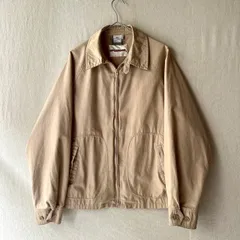 エジプト製 90s McGREGOR ドリズラー ジャケット / M コットン ベージュ チンスト スイングトップ ブルゾン USA ビンテージ O5-10051-9374