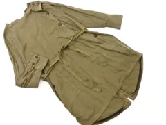 ZARA basic ザラ ベーシック ウエストリボン ワンピース sizeL/カーキ ◇■ レディース