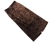 JEANASIS ジーナシス ベロア ロング スカート sizeF/茶 ◇■ レディース