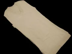 GLOBAL WORK グローバルワーク Vネック ロング ベスト sizeF/ベージュ ◇■ レディース