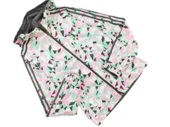 adidas originals アディダスオリジナルス 総柄 リバーシブル ジップアップ パーカー sizeXS/黒ｘ緑xピンク ◇■ レディース