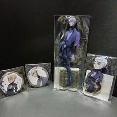 IdentityV 第五人格 × GIGO  〜休日のおでかけ〜 隠者 アルヴァ 缶バッチ ビッグアクリルスタンド デフォルメアクリルスタンド アクスタ 4点セット