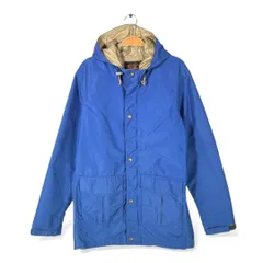 80s エディーバウアー 黒タグ ゴアテックス USA製 ヴィンテージマウンテンパーカー ブルー EDDIE BAUER サイズM 古着 DD0457