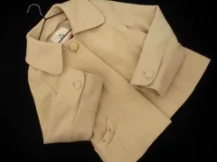 ef-de エフデ ウール混 襟付き ノーカラー ジャケット size9/ベージュ ◇■ レディース