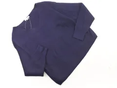 新品 NATURAL BEAUTY BASIC ナチュラルビューティーベーシック Vネック ニット セーター sizeM/紺 ◇■ レディース