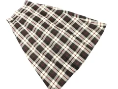 URBAN RESEARCH DOORS アーバンリサーチドアーズ チェック ロング スカート sizeONE/黒ｘアイボリー ■■ レディース