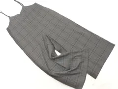 chocol raffine robe ショコラフィネローブ チェック サロペット オーバーオール sizeF/グレー ◇■ レディース
