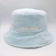 MIU MIU ホワイト バケットハット - メルカリ