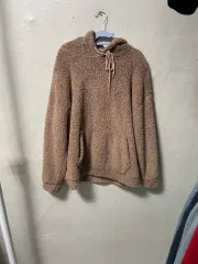 ブラウン ボア フリース フーディー