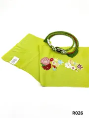 帯揚げ 帯締め セット 桂由美 つまみ細工 金通し 振袖 R026