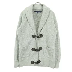 TOMMY HILFIGER トミーヒルフィガー 裏起毛 長袖 ニットジャケット S グレー レディース 古着