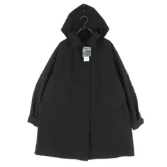 未使用 UNIQLO ユニクロ 長袖 コート M ダークブラウン フード取り外し可 レディース 古着