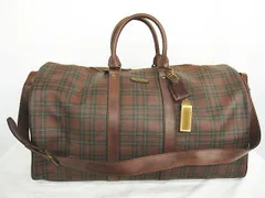 POLO RALPH LAUREN ポロラルフローレン ボストンバッグ 旅行鞄 ブラウン系 チェック MF0003-1117-3