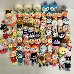 ◆ 【ジャンク品】 約80点 まとめ商品 アンパンマン プリちぃビーンズ ぬいぐるみ など 大量 コキン ドキンちゃん バイキンマン など 現状品 4.5kg