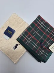 【新品】POLO RALPH LAUREN メンズハンカチ & タオルハンカチ セット