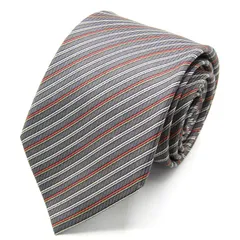 ピエールカルダン ブランド ネクタイ ストライプ柄 シルク PO メンズ グレー Pierre Cardin 【中古】