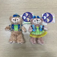 [K1112]ダッフィー　シェリーメイ　15周年　ディズニーシー　ぬいぐるみバッジ