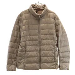 UNIQLO ユニクロ ウルトラライトダウンジャケット XXL ベージュ 収納袋付き ビッグサイズ レディース 古着