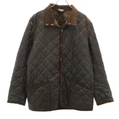 Eddie Bauer エディーバウアー キルティングジャケット S ブラウン アウトドア メンズ 古着