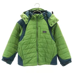 patagonia パタゴニア 中綿ジャケット S グリーン系 68381F7 アウトドア キッズ 古着