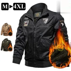 ジャケット メンズ カジュアル ミリタリー トップス ジャンパー お兄系 立て襟 MA-1 秋冬大きいサイズ アウターフライトジャケット中綿入り