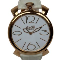 【GaGa MILANO】 ガガミラノ マヌアーレ シン MANUALE 5091.01 46mm クォーツ メンズ　レディース ユニセックス腕時計 時計 【中古】 USED-B 【9304】