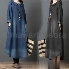 きれいめ 膝丈 ワンピース レディース ワンピース レディースファッション 40代ファッション 女性 体型カバー 服 ワンピ 50代 デニム 大き