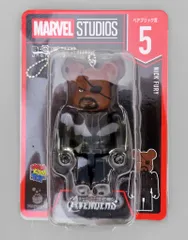 【中古】トレーディングフィギュア BE＠RBRICK-ベアブリック- 5.ニック・フューリー 「Happyくじ BE＠RBRICK MARVEL STUDIOS」 ベアブリック賞